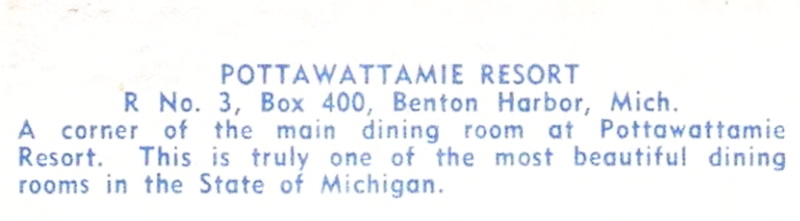 Pottawattamie Resort - Vintage Postcard